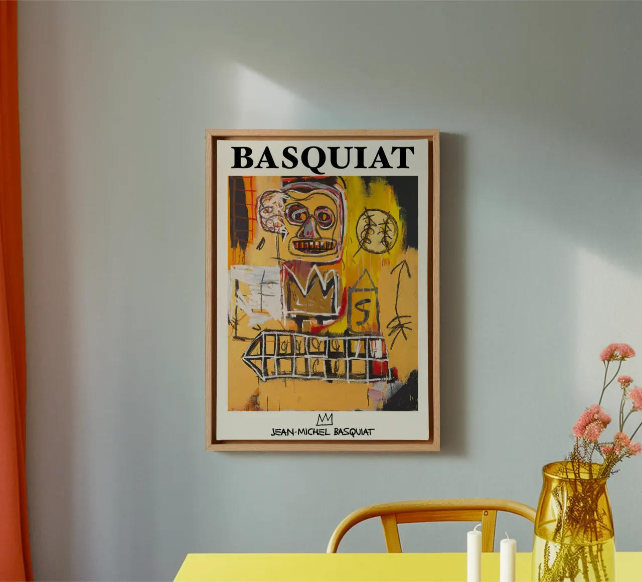 Basquiat "Untitled (Skull & Crown)" Neo-Expressionist Power canvas by NorwesClub