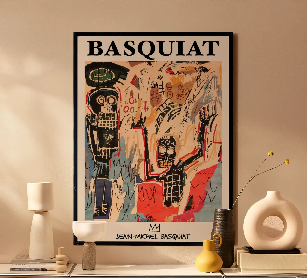 Basquiat "Two Figures" Affiche néo-expressionniste sur l'énergie urbaine poster de NorwesClub