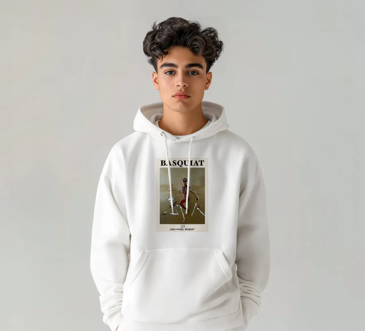 Basquiat "Cavalcare con la morte" Capolavoro neo-espressionista 1 felpa con cappuccio da NorwesClub