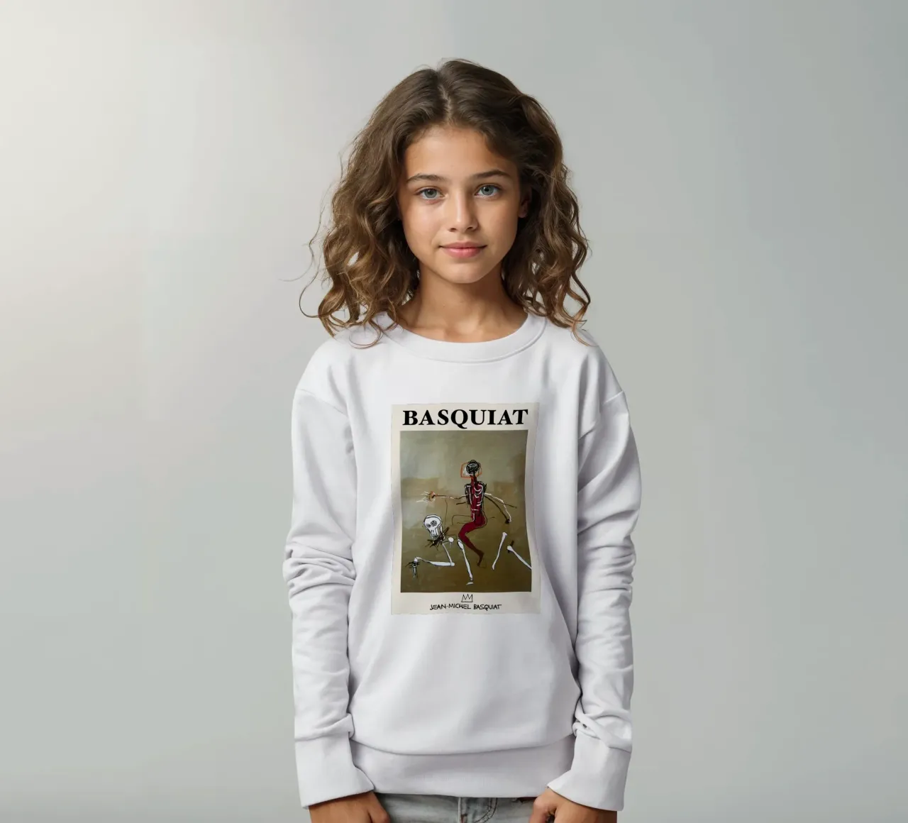 Basquiat "Cavalcare con la morte" Capolavoro neo-espressionista 1 felpa bambino da NorwesClub