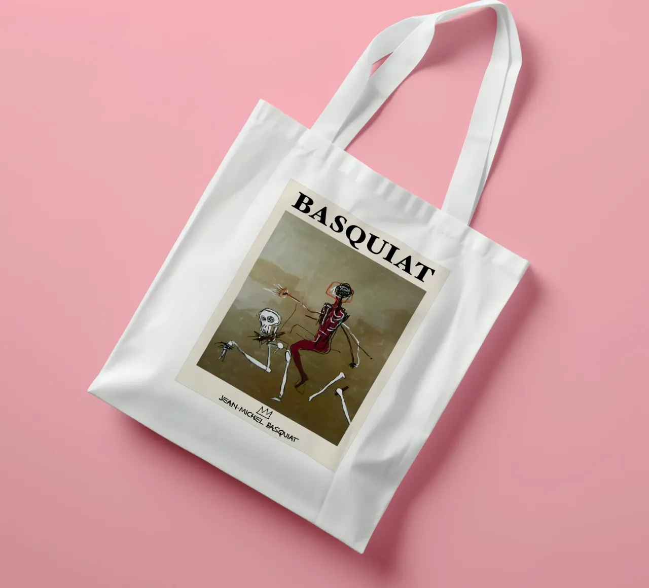 Basquiat "Cavalcare con la morte" Capolavoro neo-espressionista 1 borsa in juta da NorwesClub