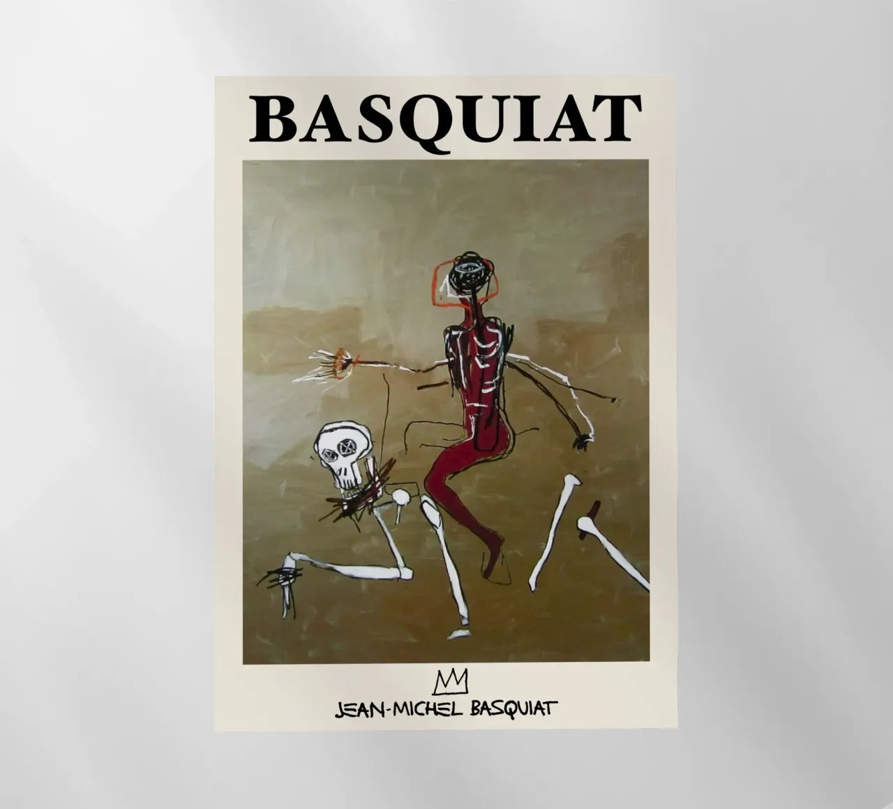 Basquiat "Cavalcare con la morte" Capolavoro neo-espressionista 1 pellicola backlit da NorwesClub