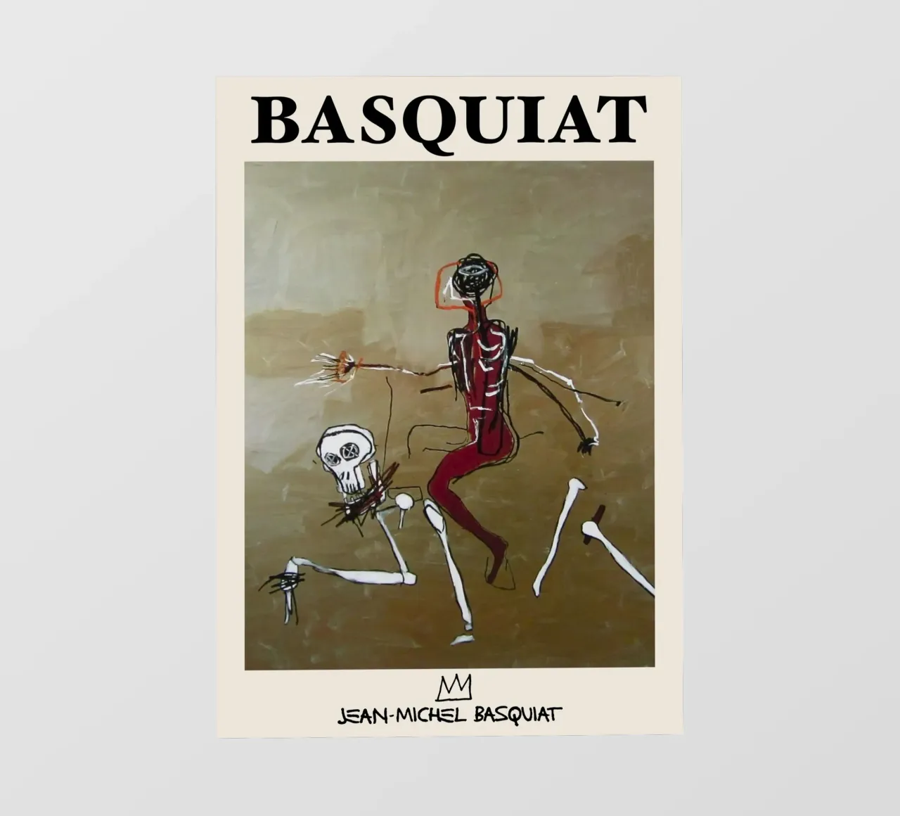 Basquiat "Cavalcare con la morte" Capolavoro neo-espressionista 1 pellicola backlit da NorwesClub
