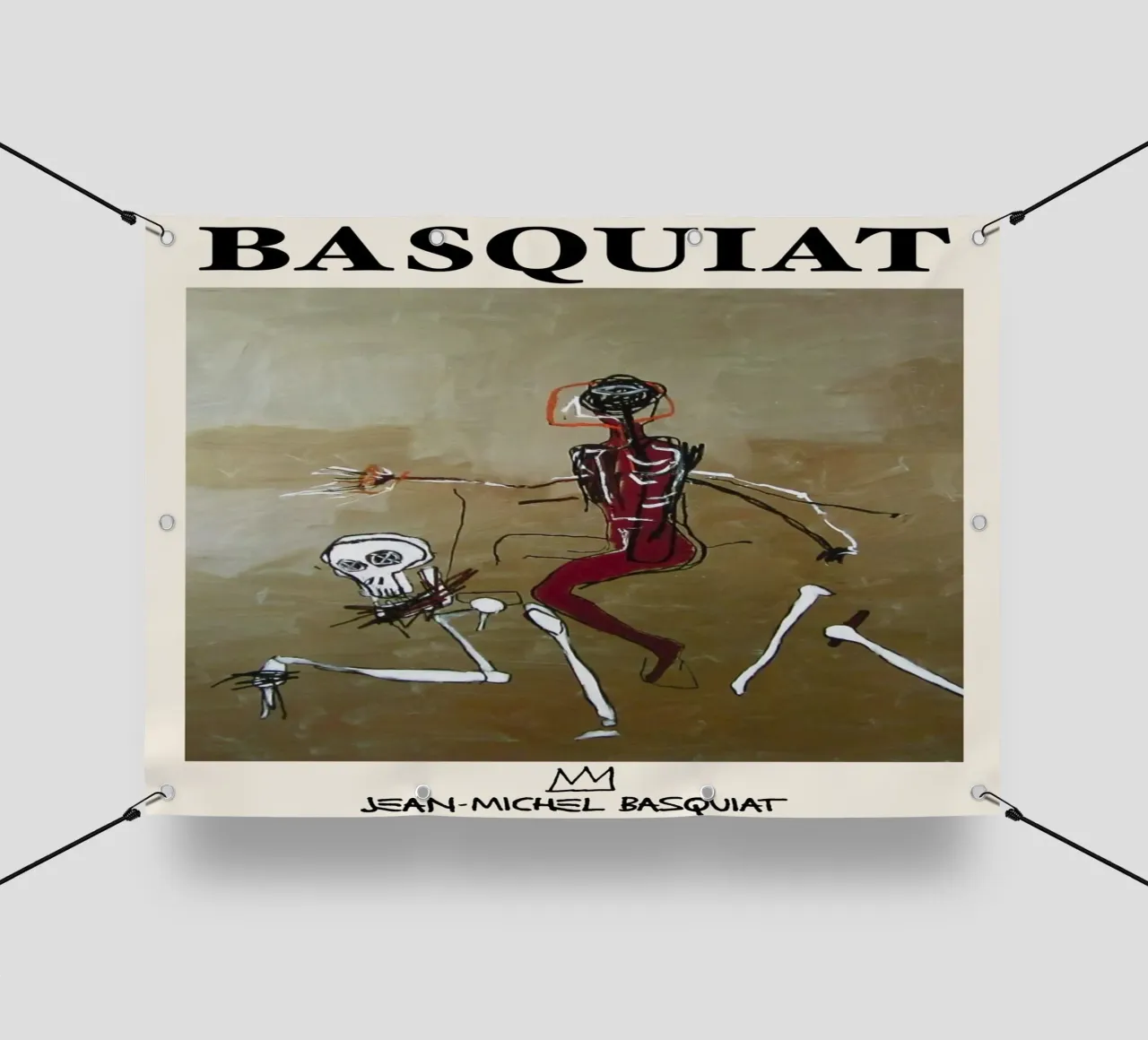 Basquiat "Cavalcare con la morte" Capolavoro neo-espressionista 1 telo in pvc da NorwesClub