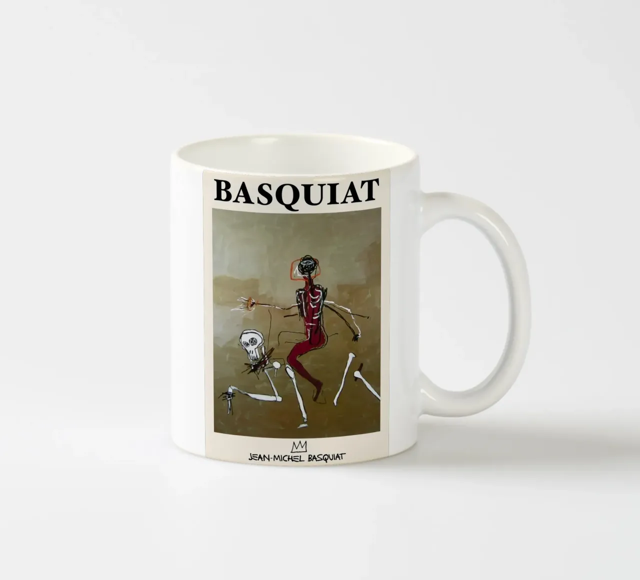 Basquiat "Cavalcare con la morte" Capolavoro neo-espressionista 1 tazza in ceramica da NorwesClub