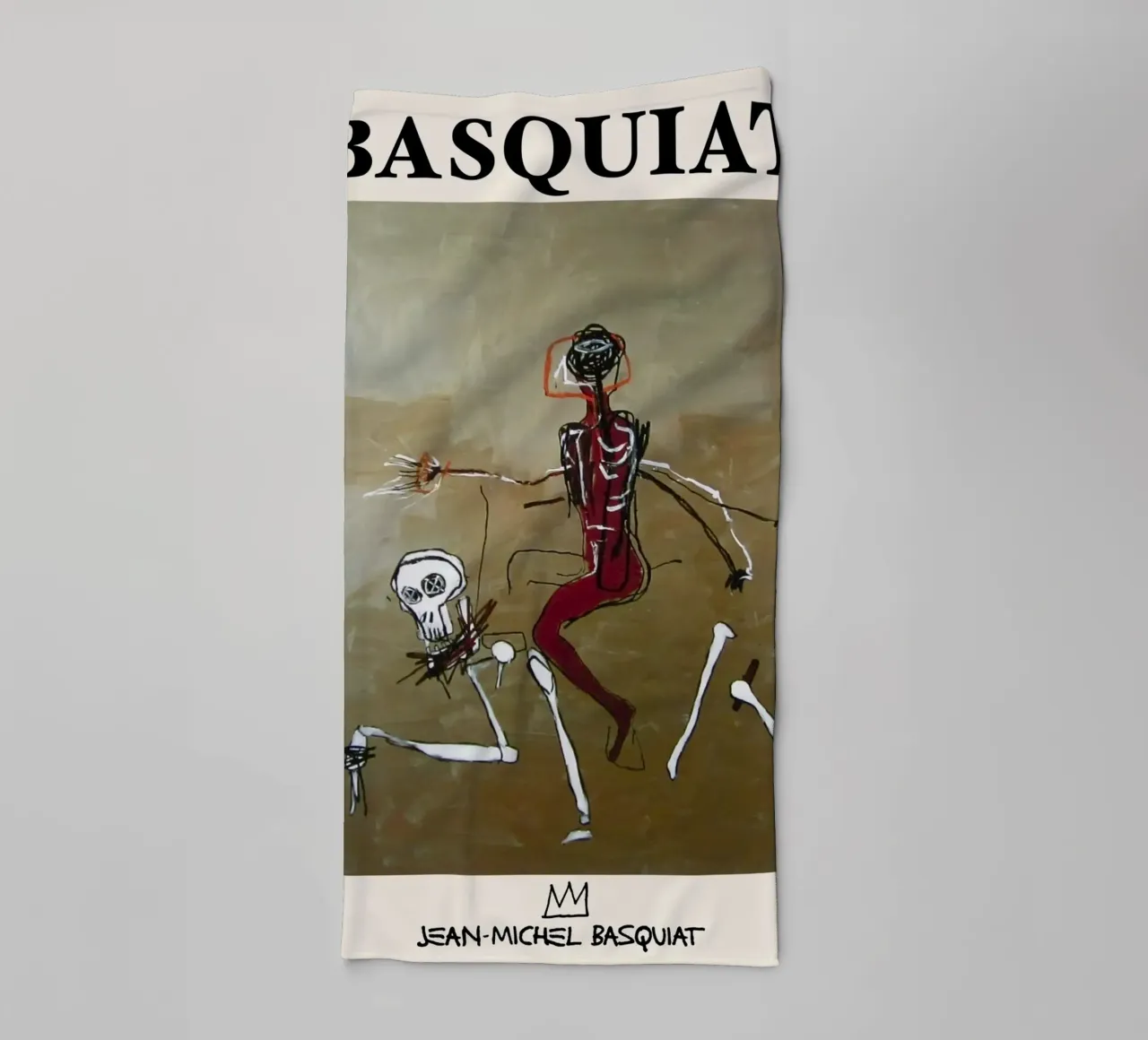 Basquiat "Cavalcare con la morte" Capolavoro neo-espressionista 1 asciugamano da bagno da NorwesClub