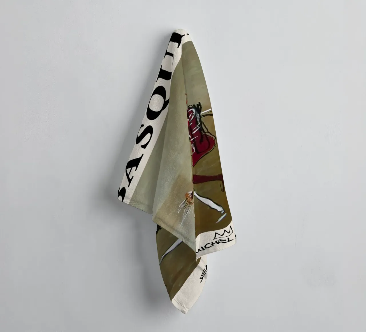 Basquiat "Cavalcare con la morte" Capolavoro neo-espressionista 1 asciugamano da bagno da NorwesClub
