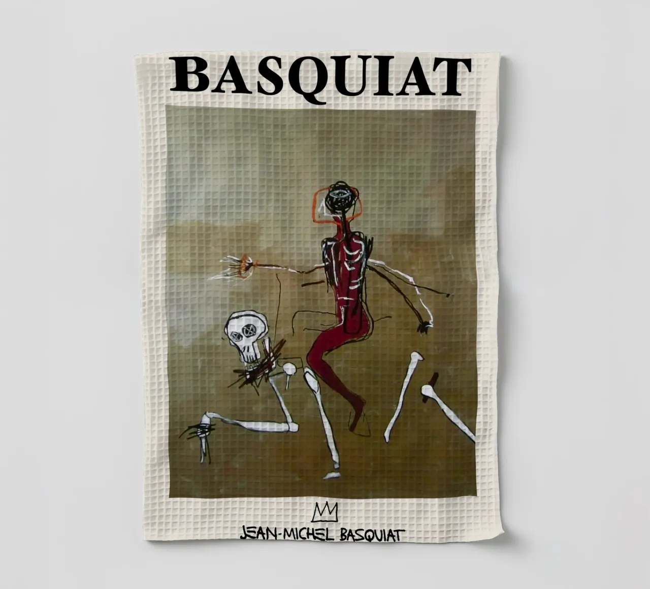 Basquiat "Cavalcare con la morte" Capolavoro neo-espressionista 1 canovaccio da cucina da NorwesClub