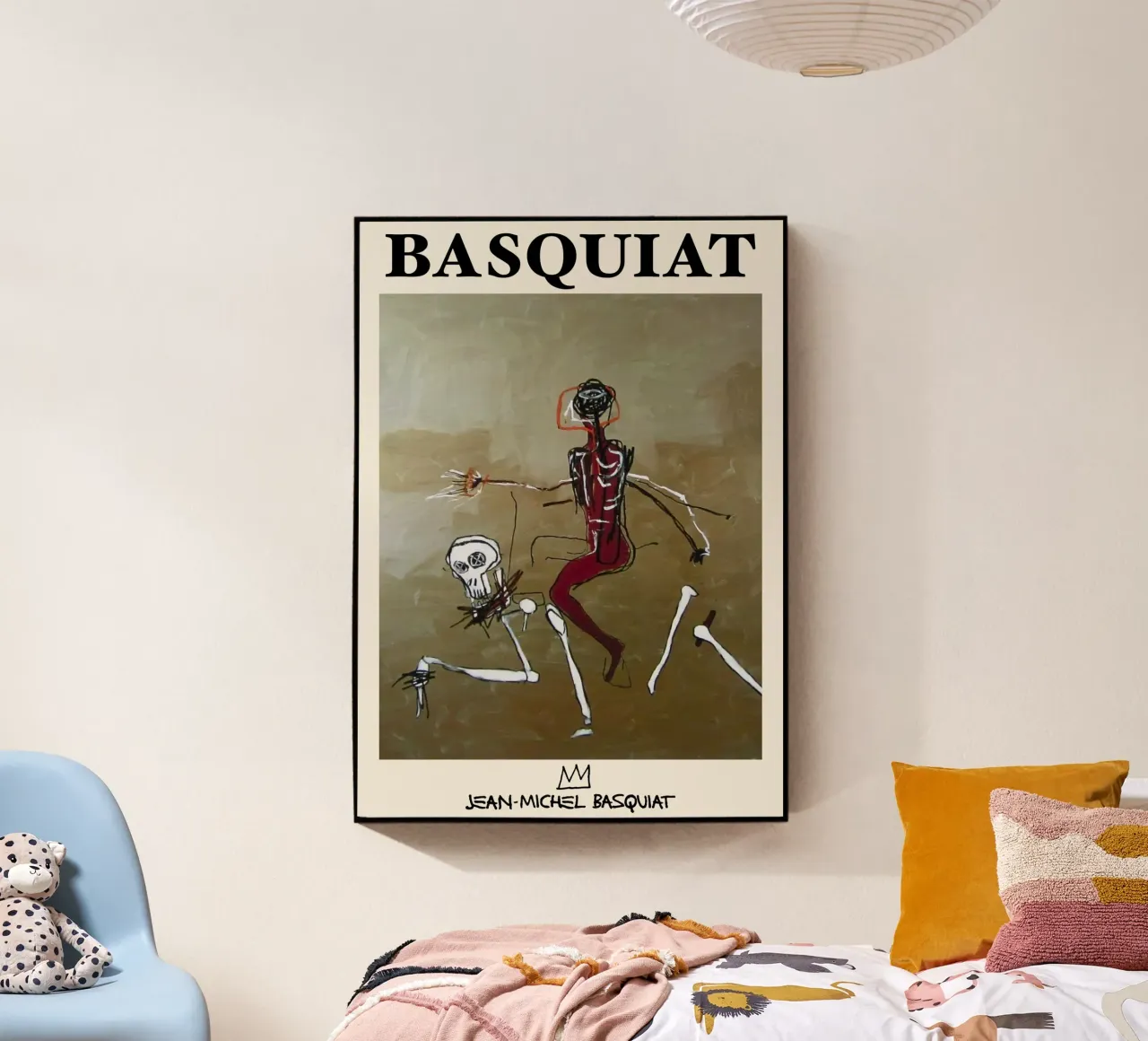 Basquiat "Cavalcare con la morte" Capolavoro neo-espressionista 1 plexiglass da NorwesClub