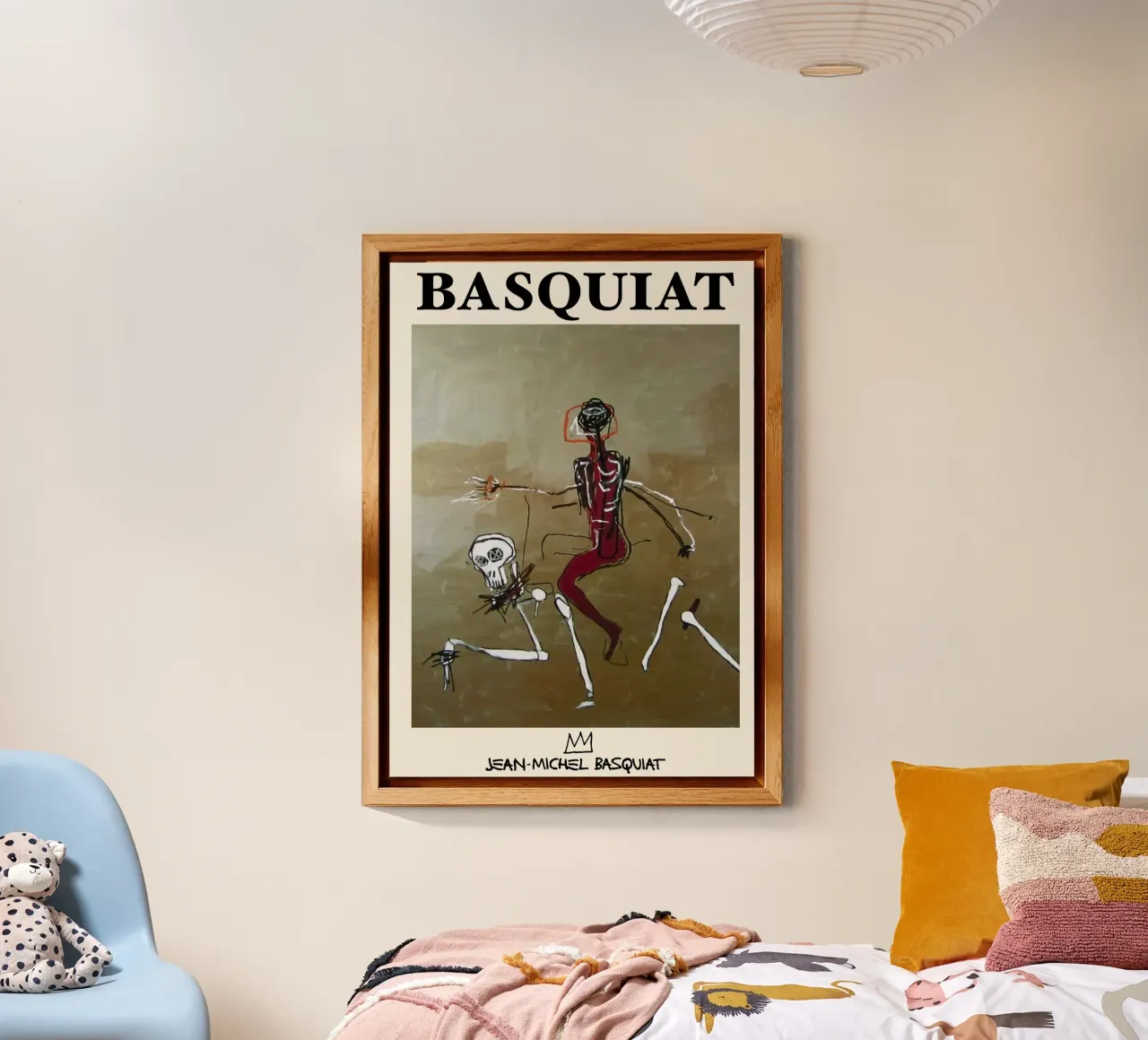 Basquiat "Cavalcare con la morte" Capolavoro neo-espressionista 1 alluminio dibond da NorwesClub