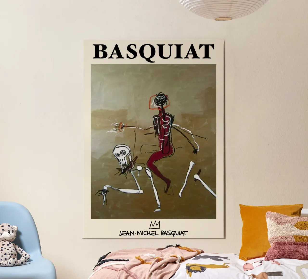 Basquiat "Cavalcare con la morte" Capolavoro neo-espressionista 1 alluminio dibond da NorwesClub