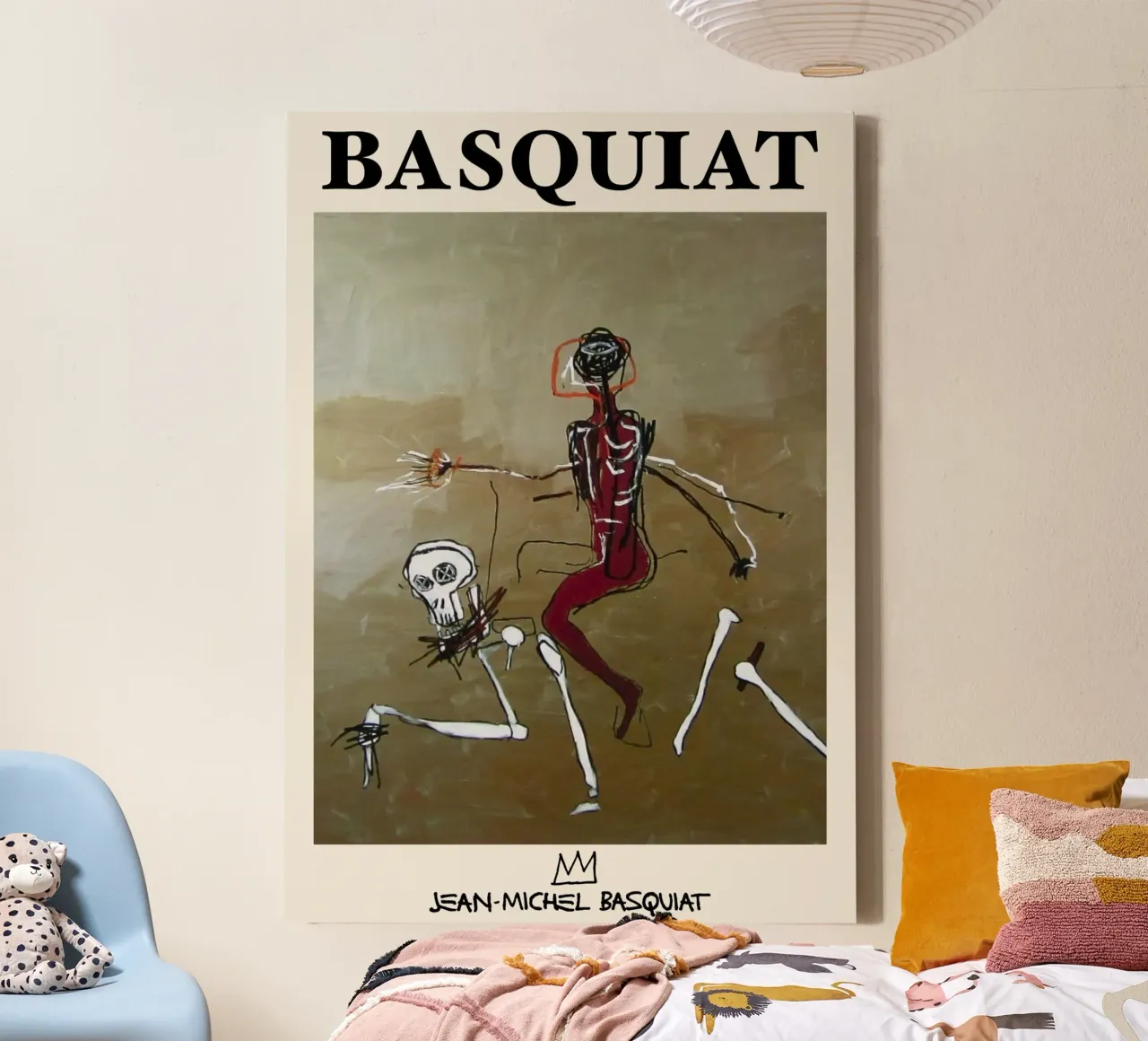 Basquiat "Riding with Death" Neo-Expressionist Masterpiece 1 canvas by NorwesClub