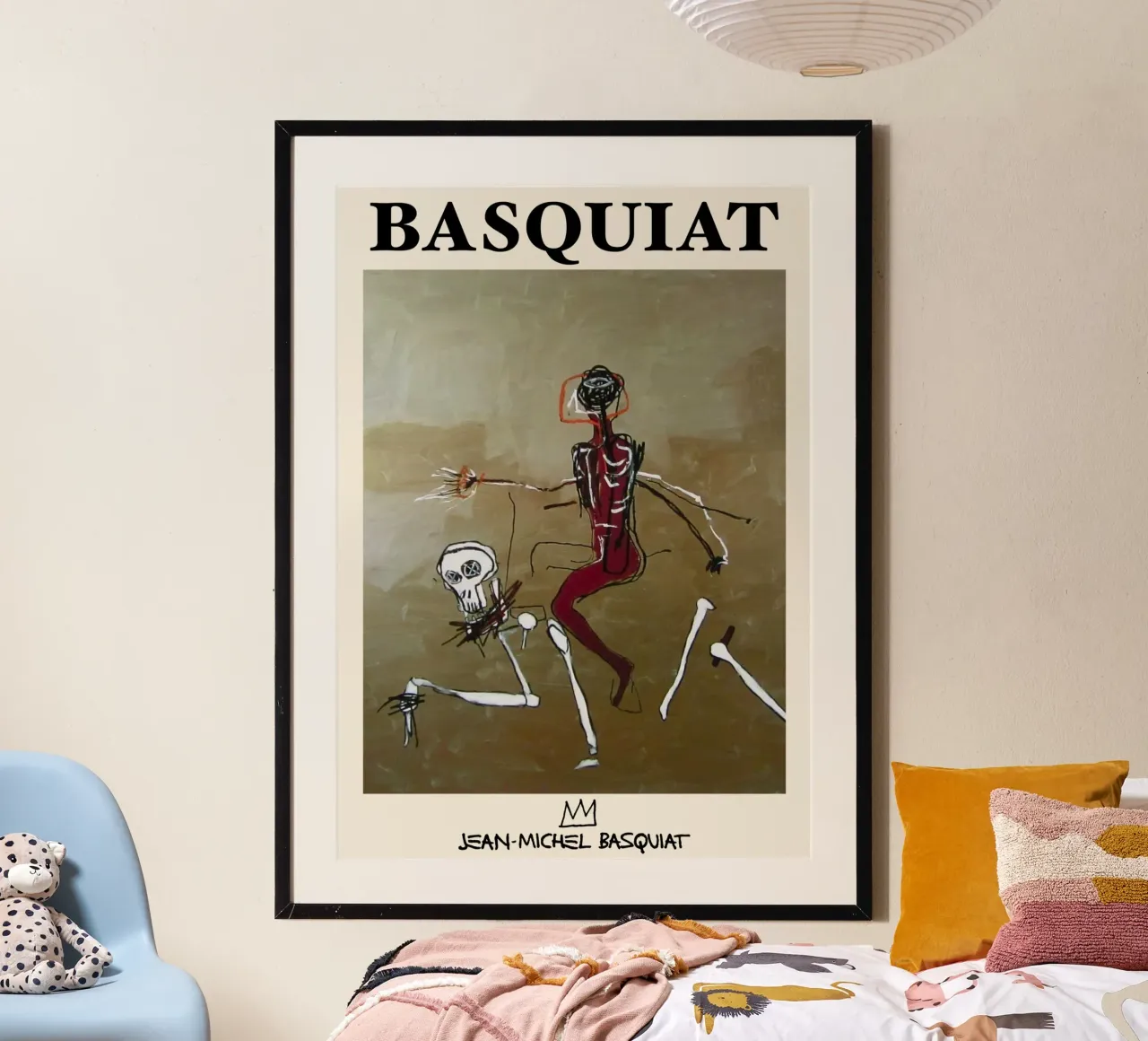 Basquiat "Cavalcare con la morte" Capolavoro neo-espressionista 1 carta hahnemühle da NorwesClub