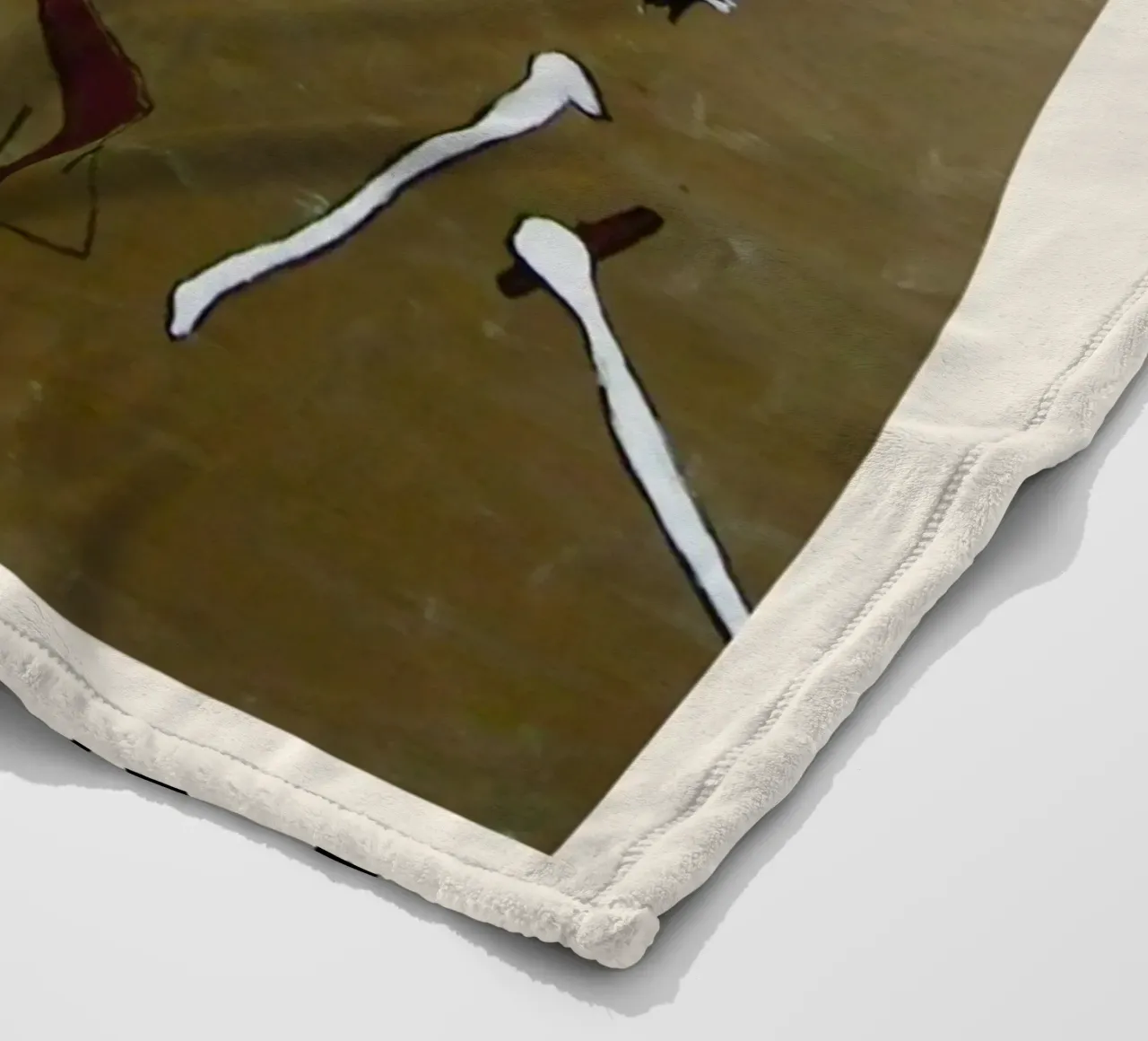 Basquiat "Cavalcare con la morte" Capolavoro neo-espressionista 1 coperta in pile da NorwesClub