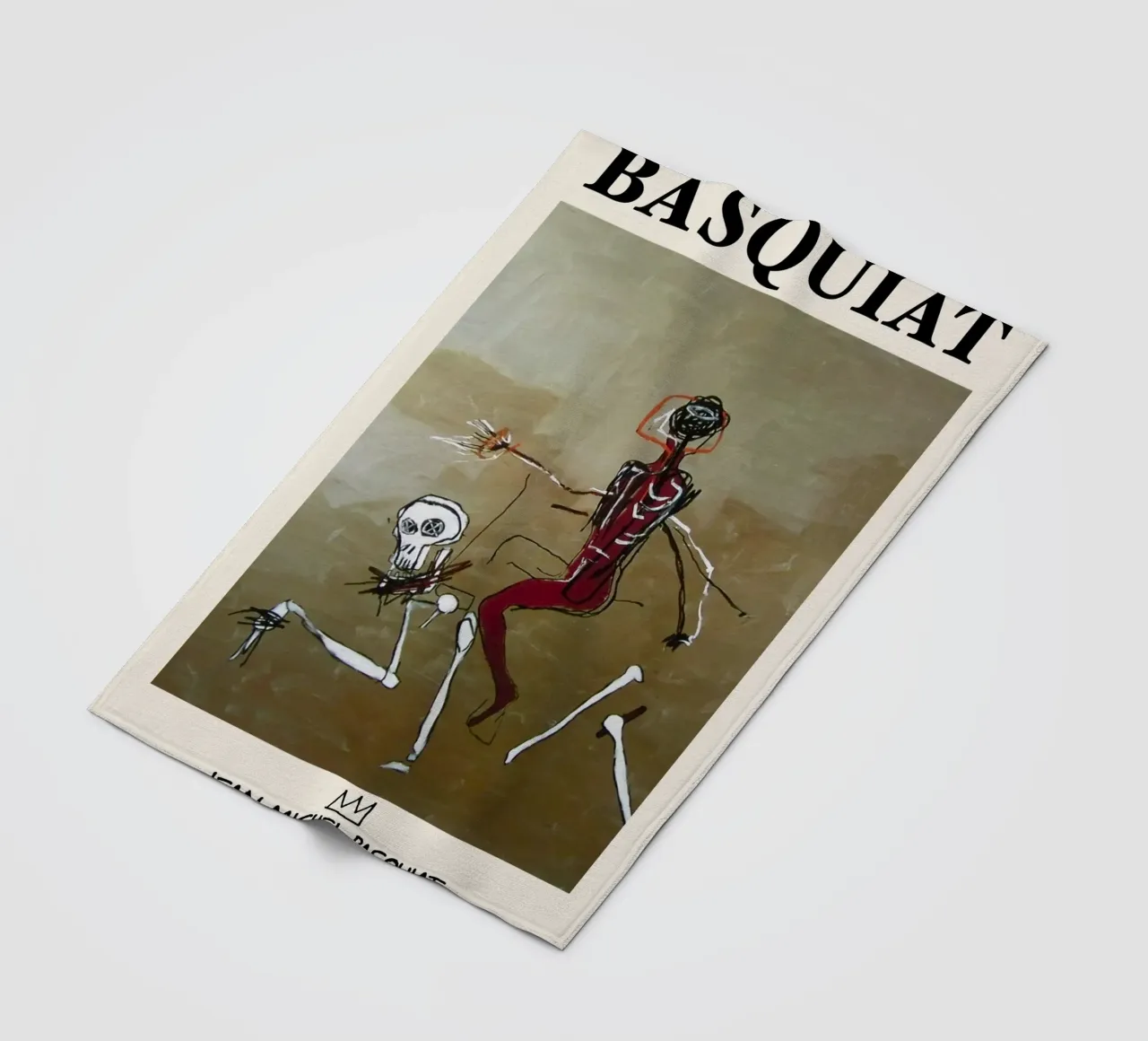 Basquiat "Cavalcare con la morte" Capolavoro neo-espressionista 1 coperta in pile da NorwesClub