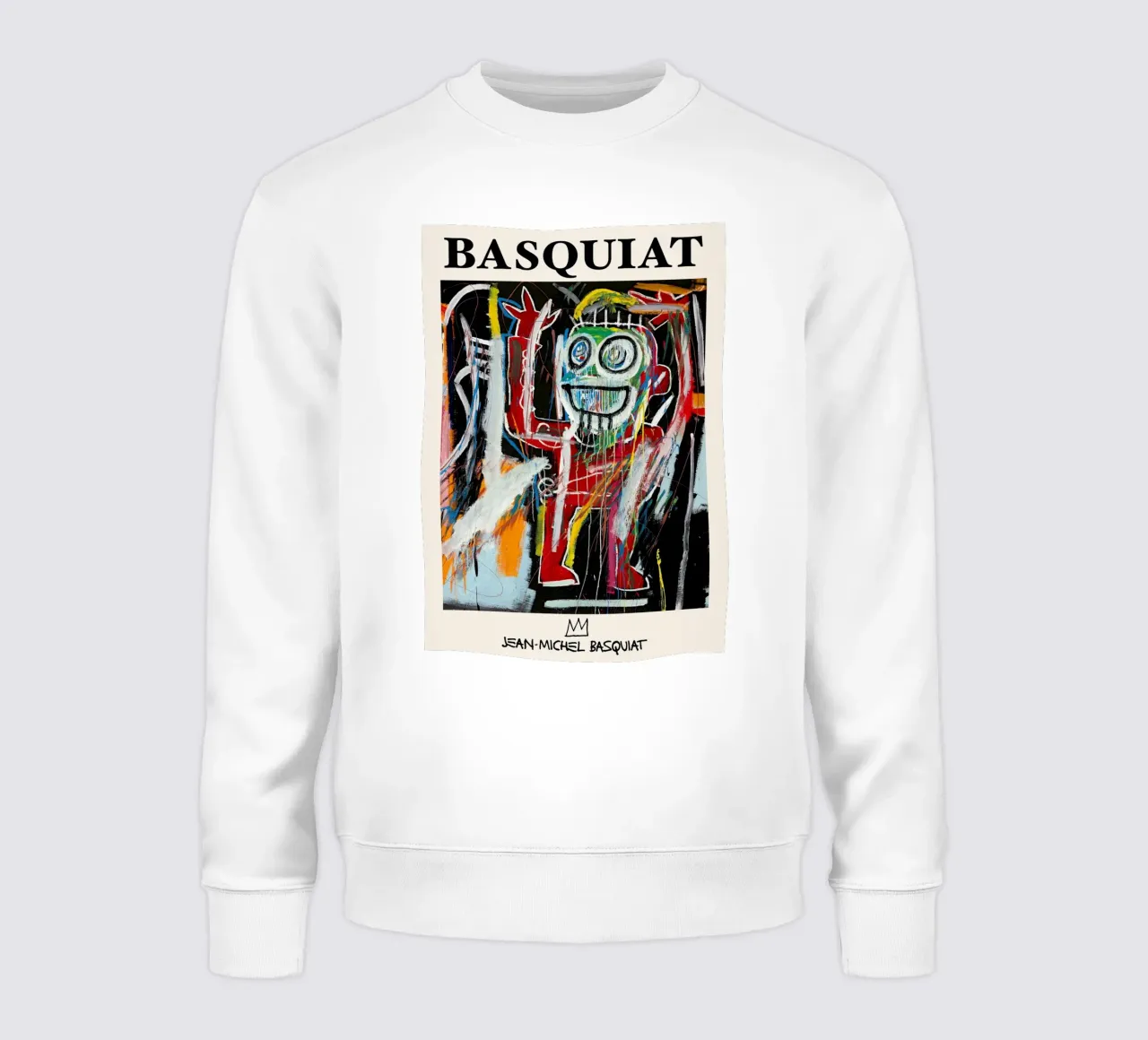 Ritratto energico neo-espressionista di Basquiat "Teste di polvere felpa da NorwesClub