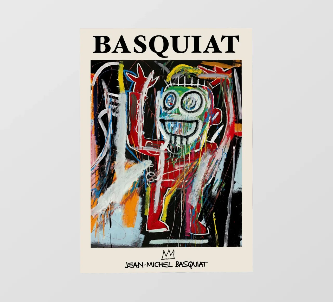 Ritratto energico neo-espressionista di Basquiat "Teste di polvere pellicola backlit da NorwesClub
