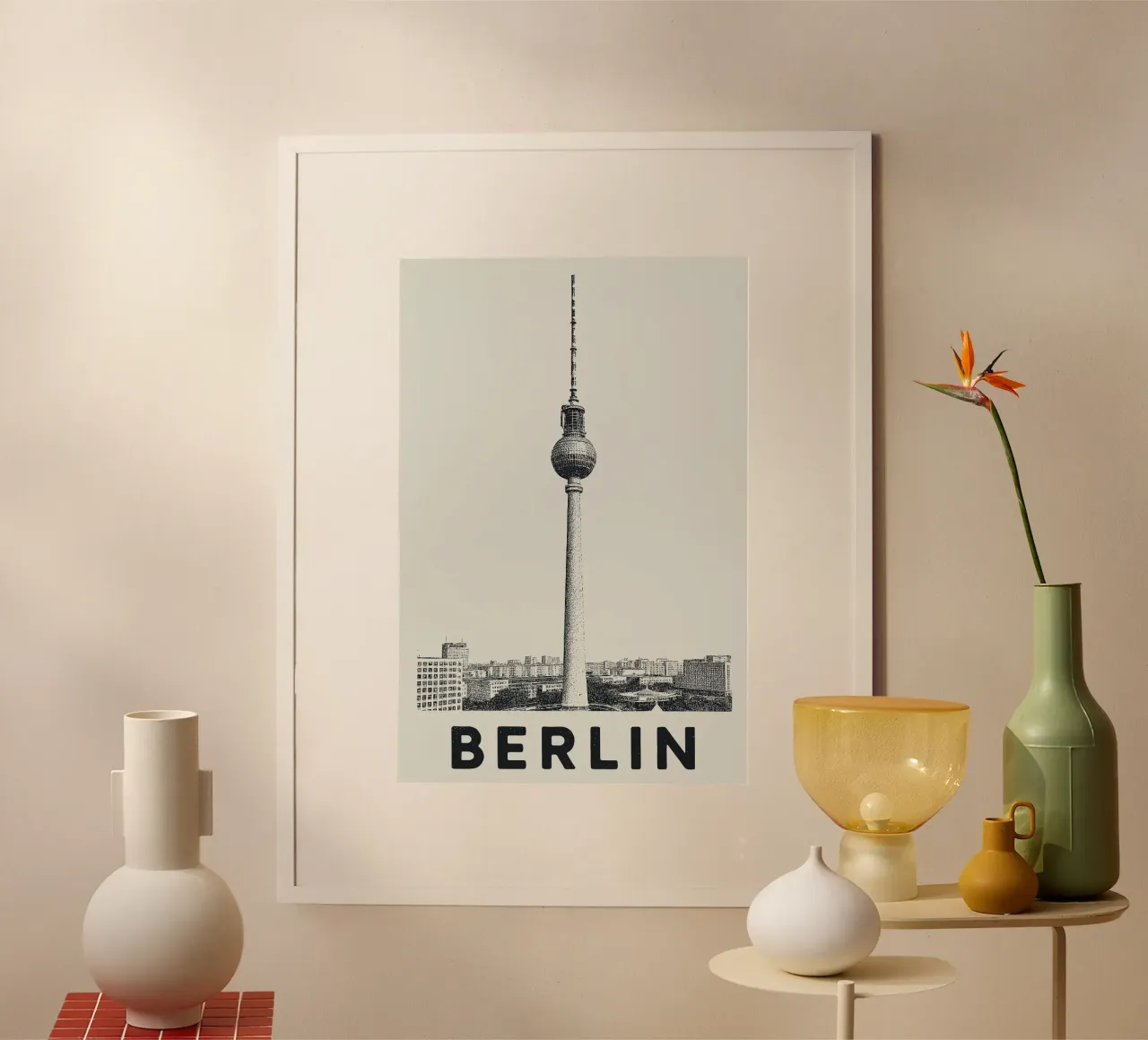 Berlin - TV Tower Print hahnemühle by Studio Mooodz