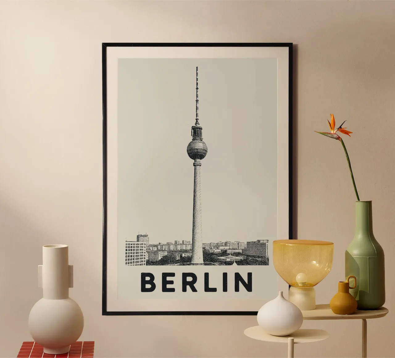 Berlin - TV Tower Print hahnemühle by Studio Mooodz
