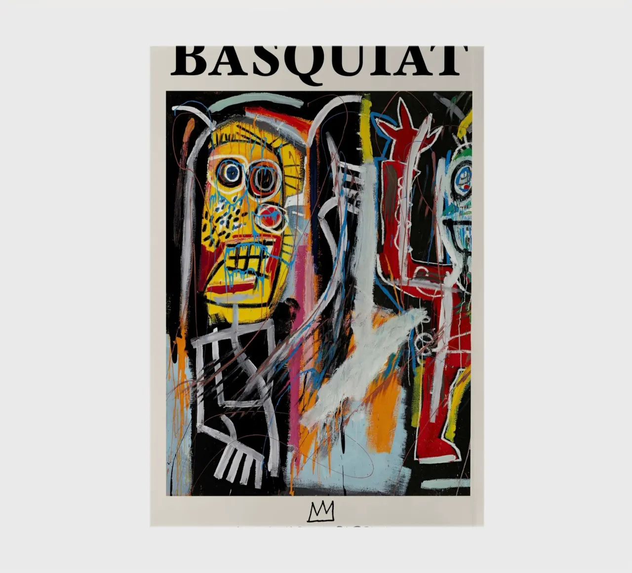 Basquiat "Dustheads" Neo-Expressionist Raw Energy Portrait notebook by NorwesClub