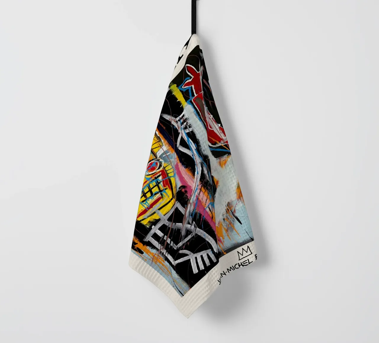 Basquiat "Teste di polvere" Ritratto neo-espressionista di energia grezza canovaccio da cucina da NorwesClub