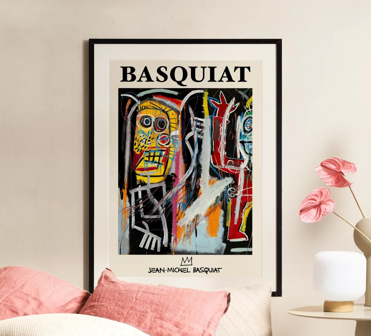 Basquiat "Teste di polvere" Ritratto neo-espressionista di energia grezza carta hahnemühle da NorwesClub