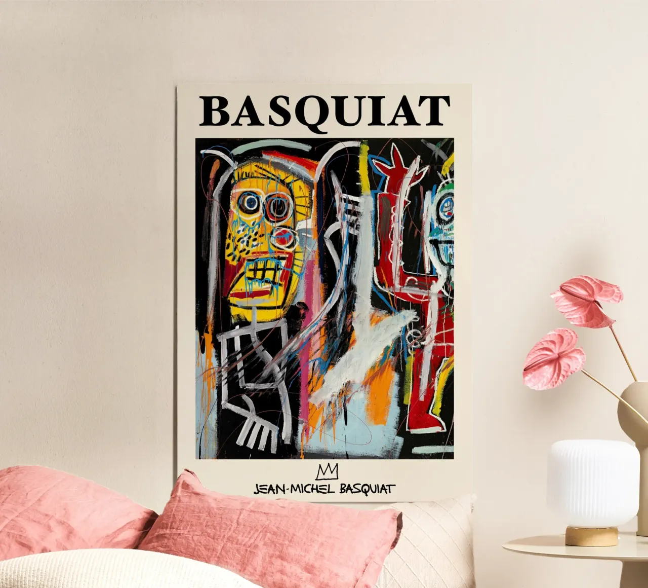 Basquiat "Teste di polvere" Ritratto neo-espressionista di energia grezza carta hahnemühle da NorwesClub