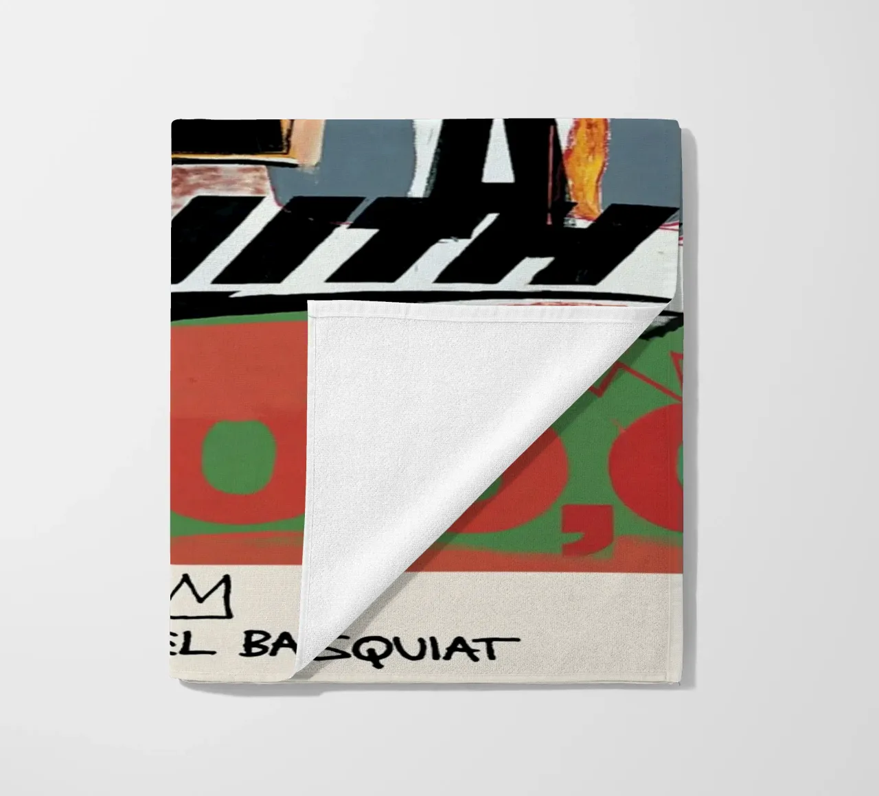 Basquiat "Zenith (Vincere 1000 dollari)" Icona neo-espressionista in grassetto telo mare da NorwesClub