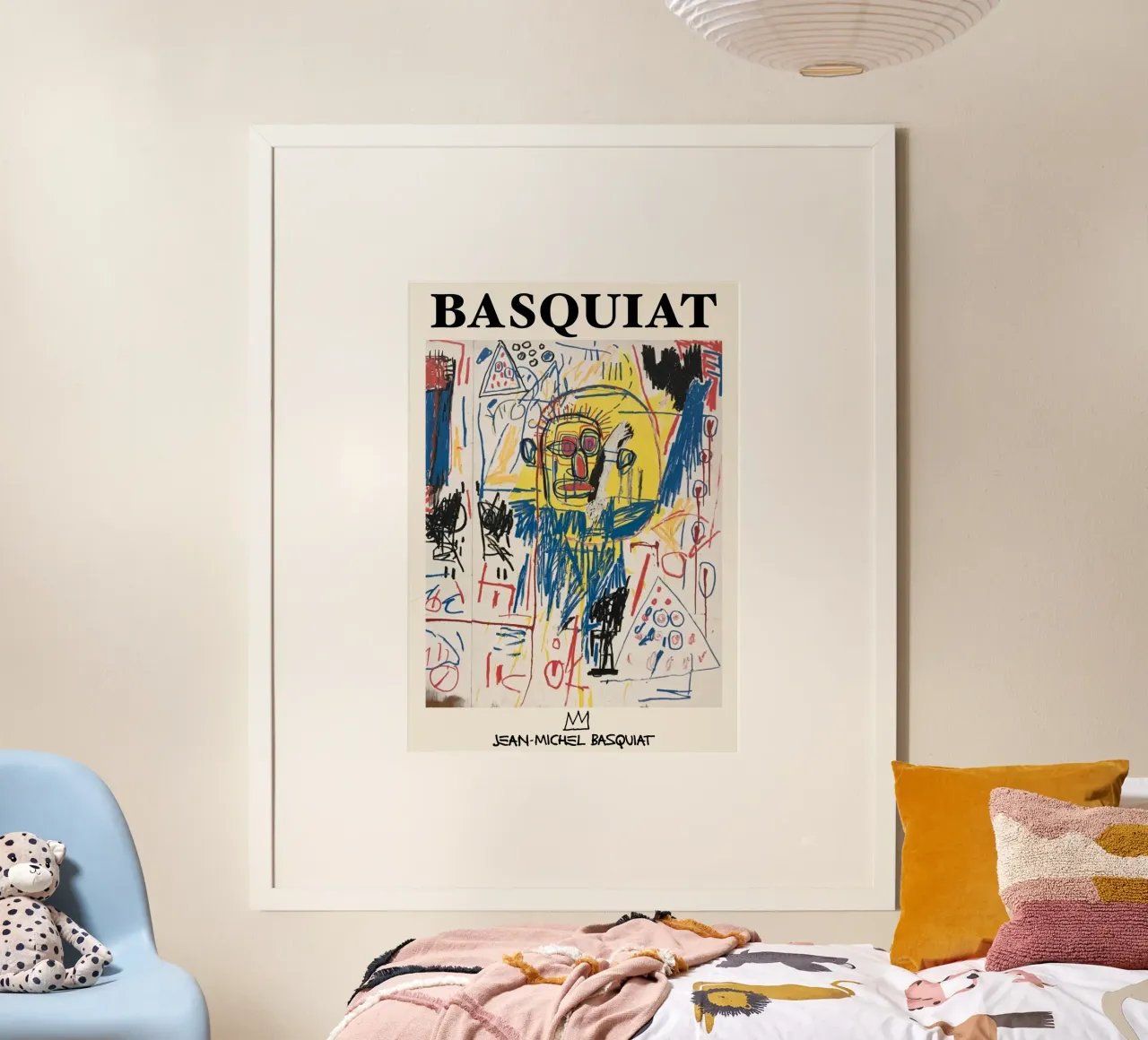 Basquiat "Untitled (Skull Face)" Neo-Expressionist Energy poster by NorwesClub