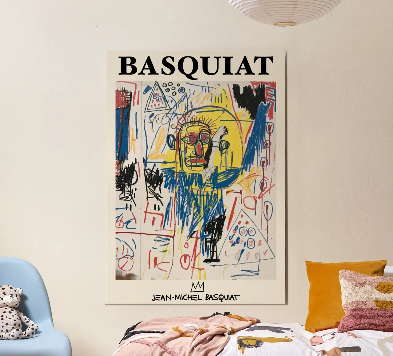 Basquiat "Untitled (Skull Face)" Neo-Expressionist Energy poster by NorwesClub