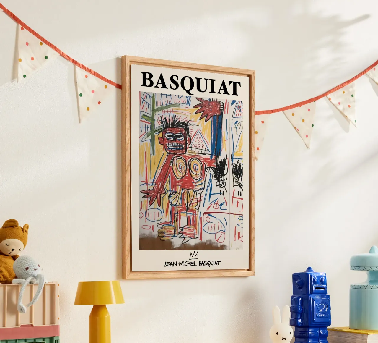 Basquiat "Figura rossa" Icona di potenza cruda neo-espressionista plexiglass da NorwesClub