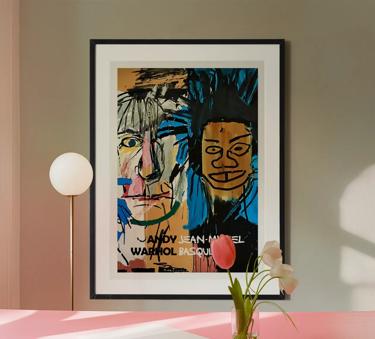 Basquiat Warhol "Dos Cabezas" Pop Art Póster de colaboración poster de NorwesClub