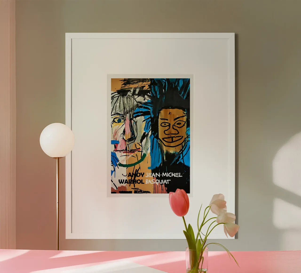 Basquiat Warhol "Dos Cabezas" Pop Art Póster de colaboración poster de NorwesClub