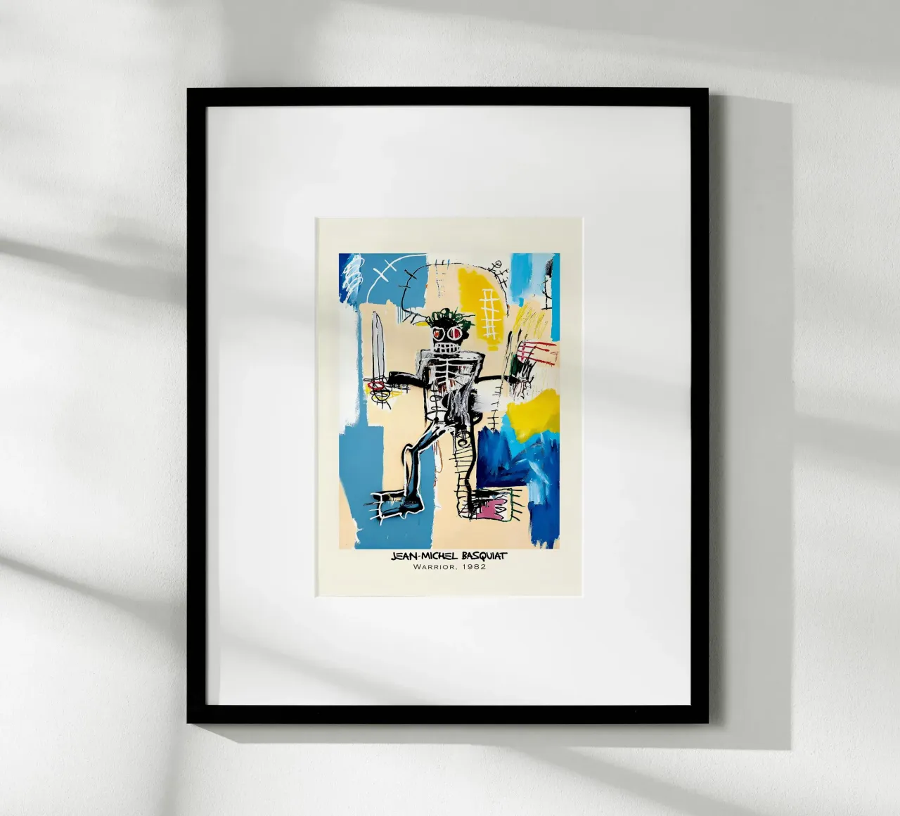 Basquiat "Warrior" Neo-expressionistisch machtsymbool 1982 poster van NorwesClub