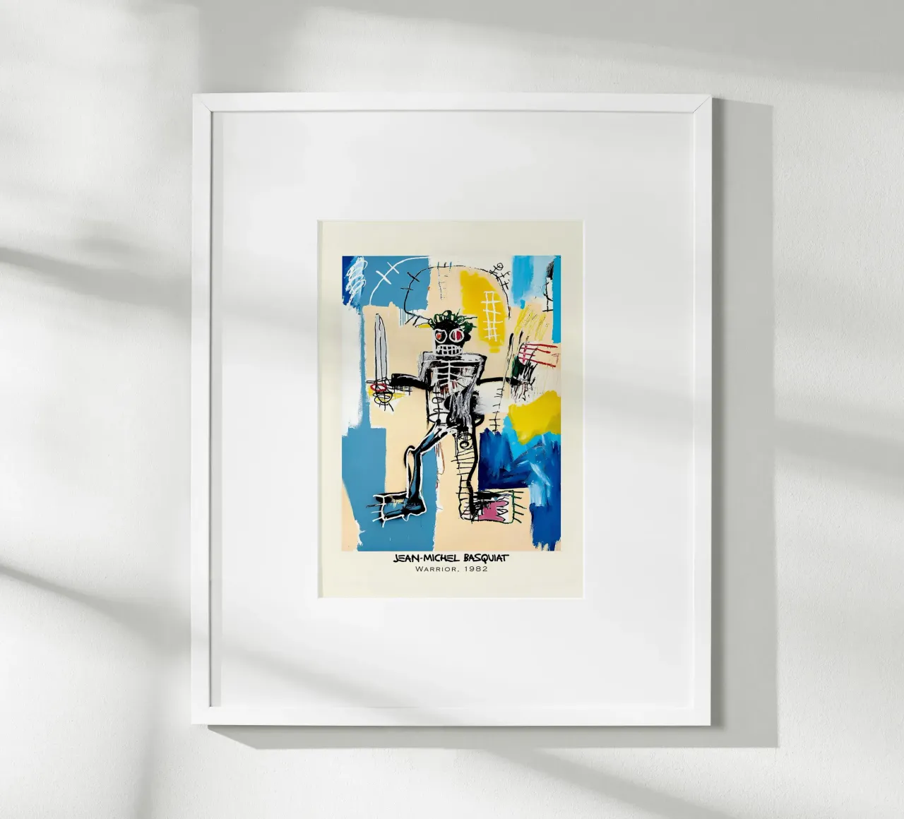 Basquiat "Warrior" Neo-expressionistisch machtsymbool 1982 poster van NorwesClub