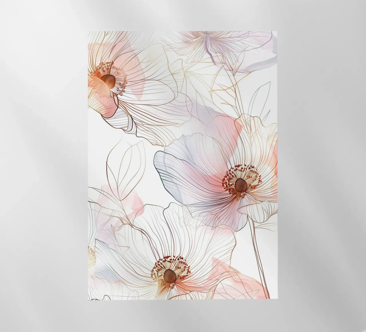 Floral pattern pellicola backlit da Justyna Jaszke JBJart