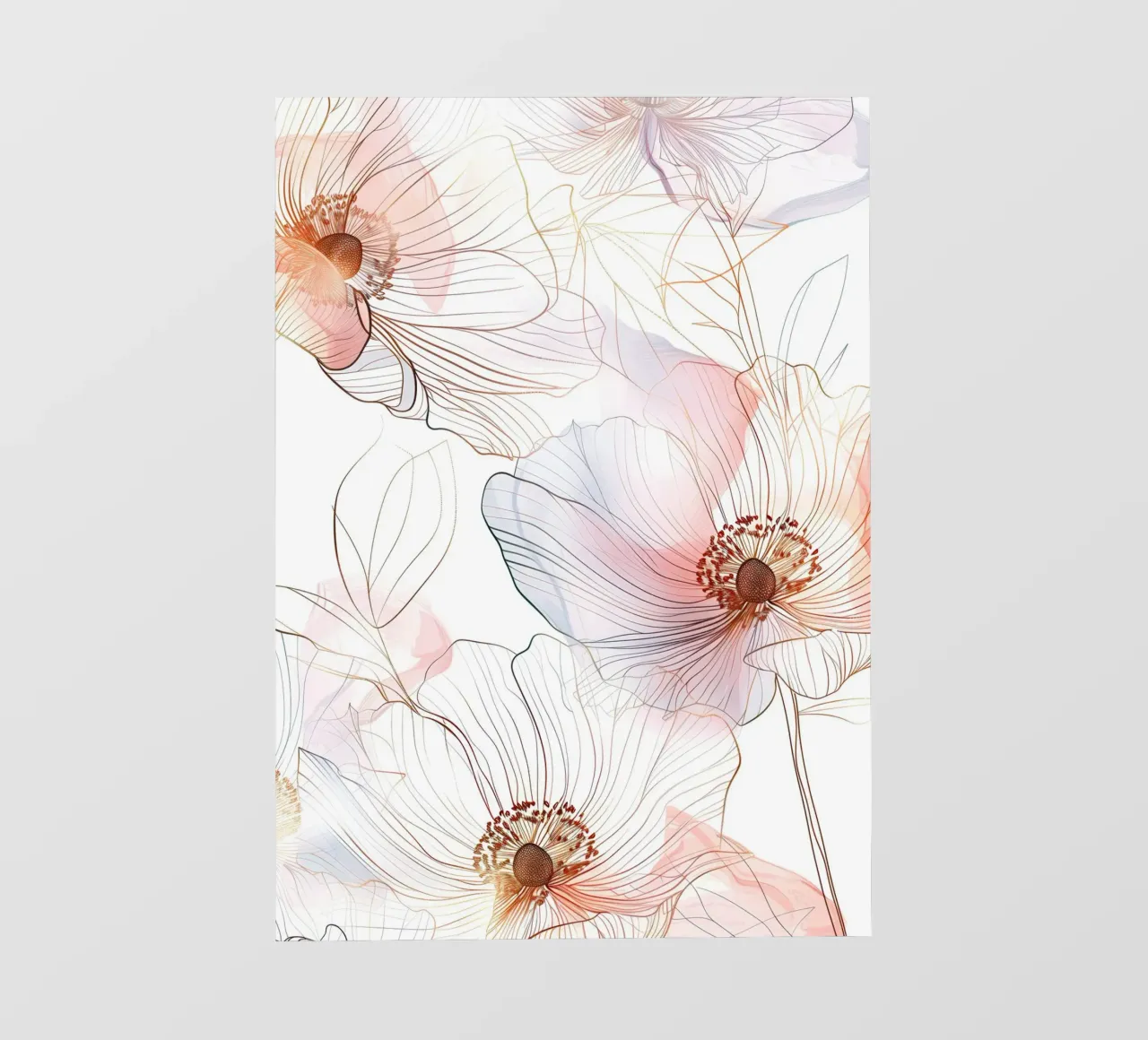 Floral pattern pellicola backlit da Justyna Jaszke JBJart