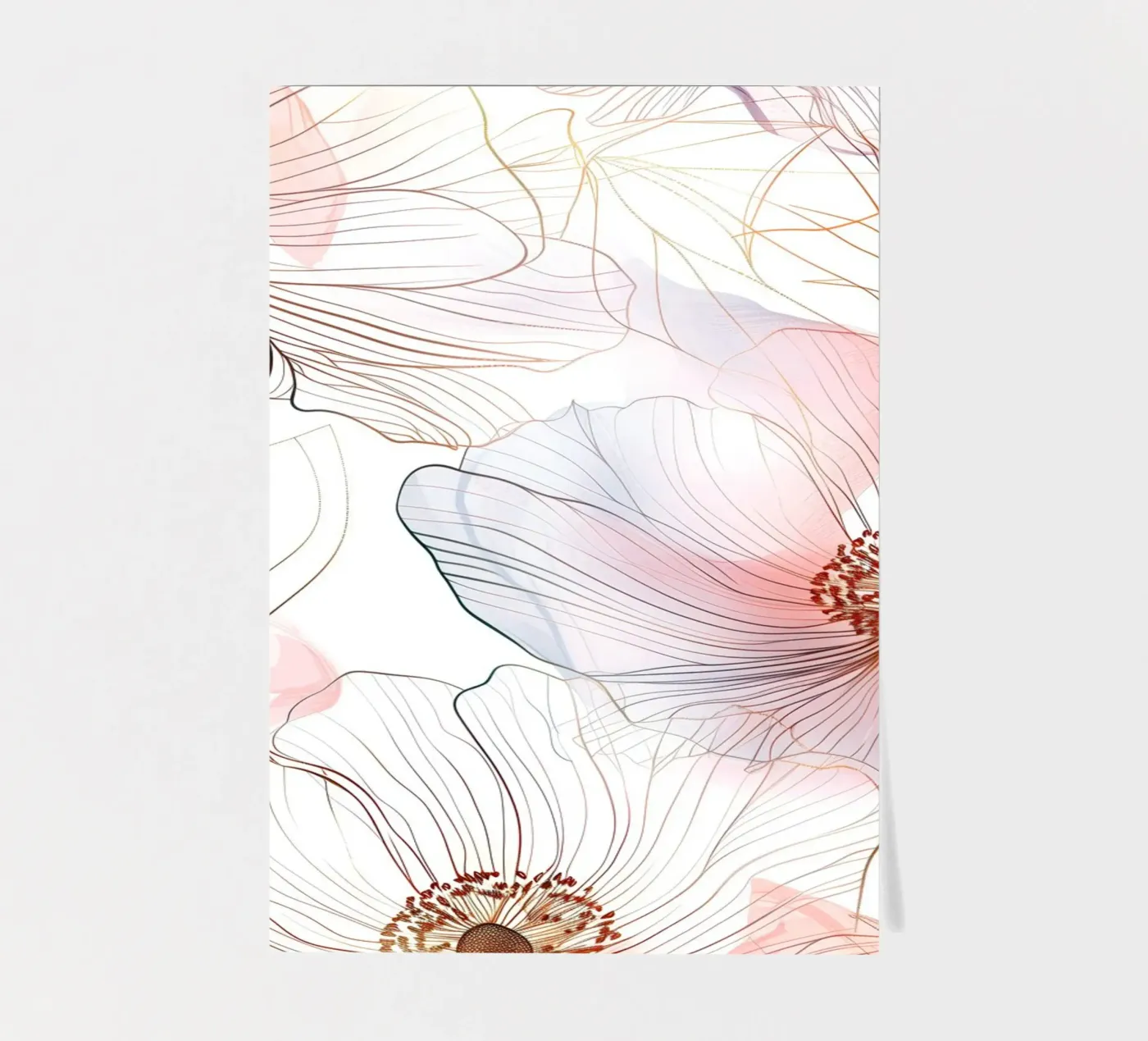 Floral pattern sticker sheet by Justyna Jaszke JBJart