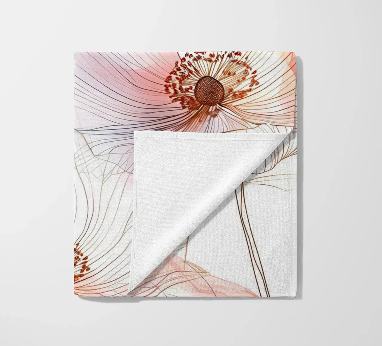 Floral pattern telo mare da Justyna Jaszke JBJart