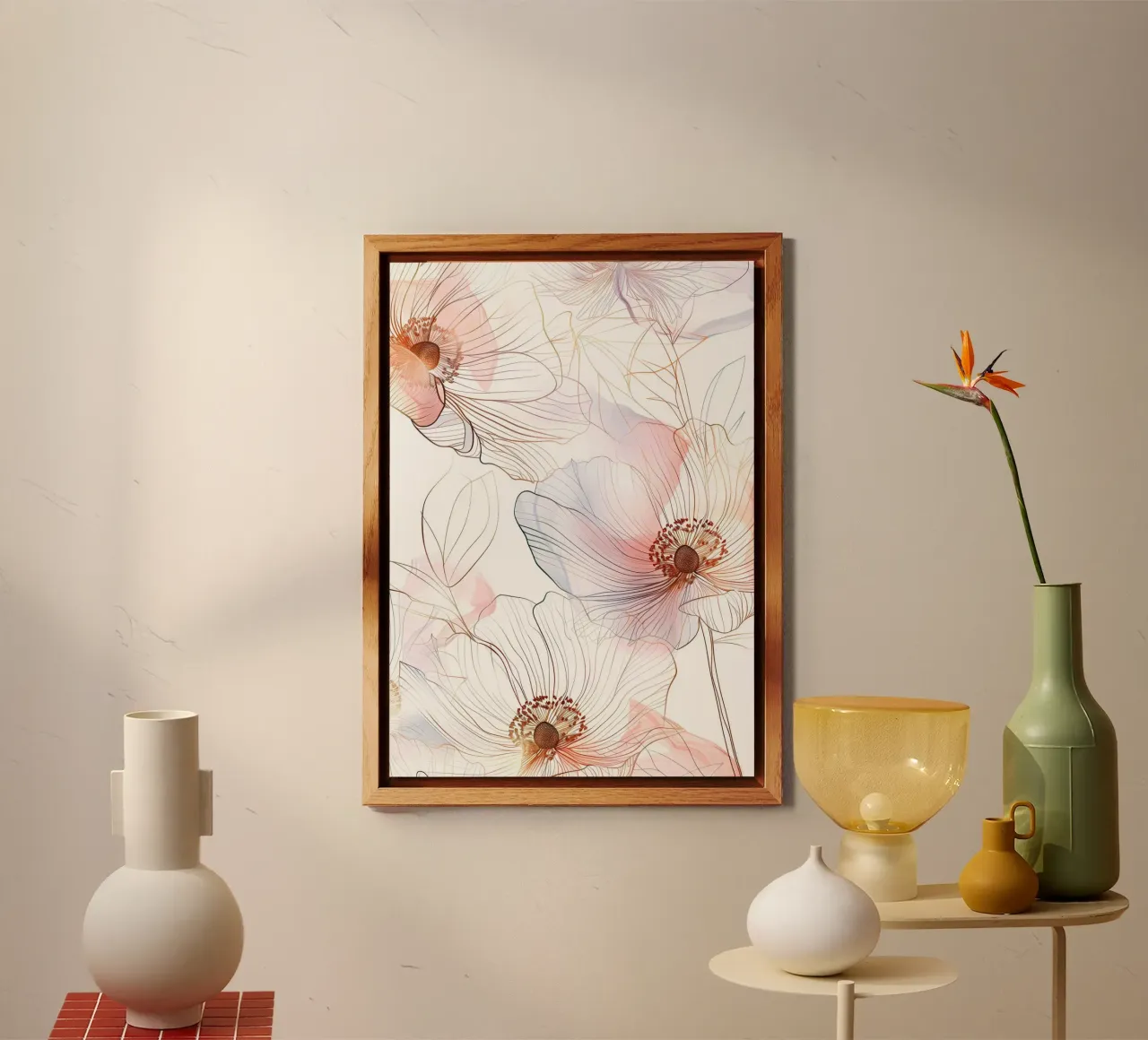 Floral pattern forex plate by Justyna Jaszke JBJart