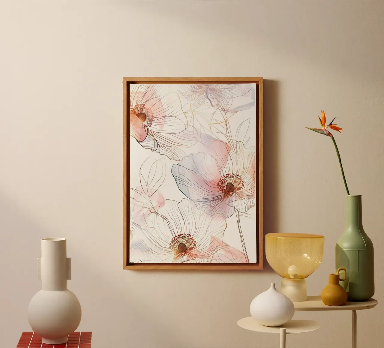 Motivo floreale tela da Justyna Jaszke JBJart