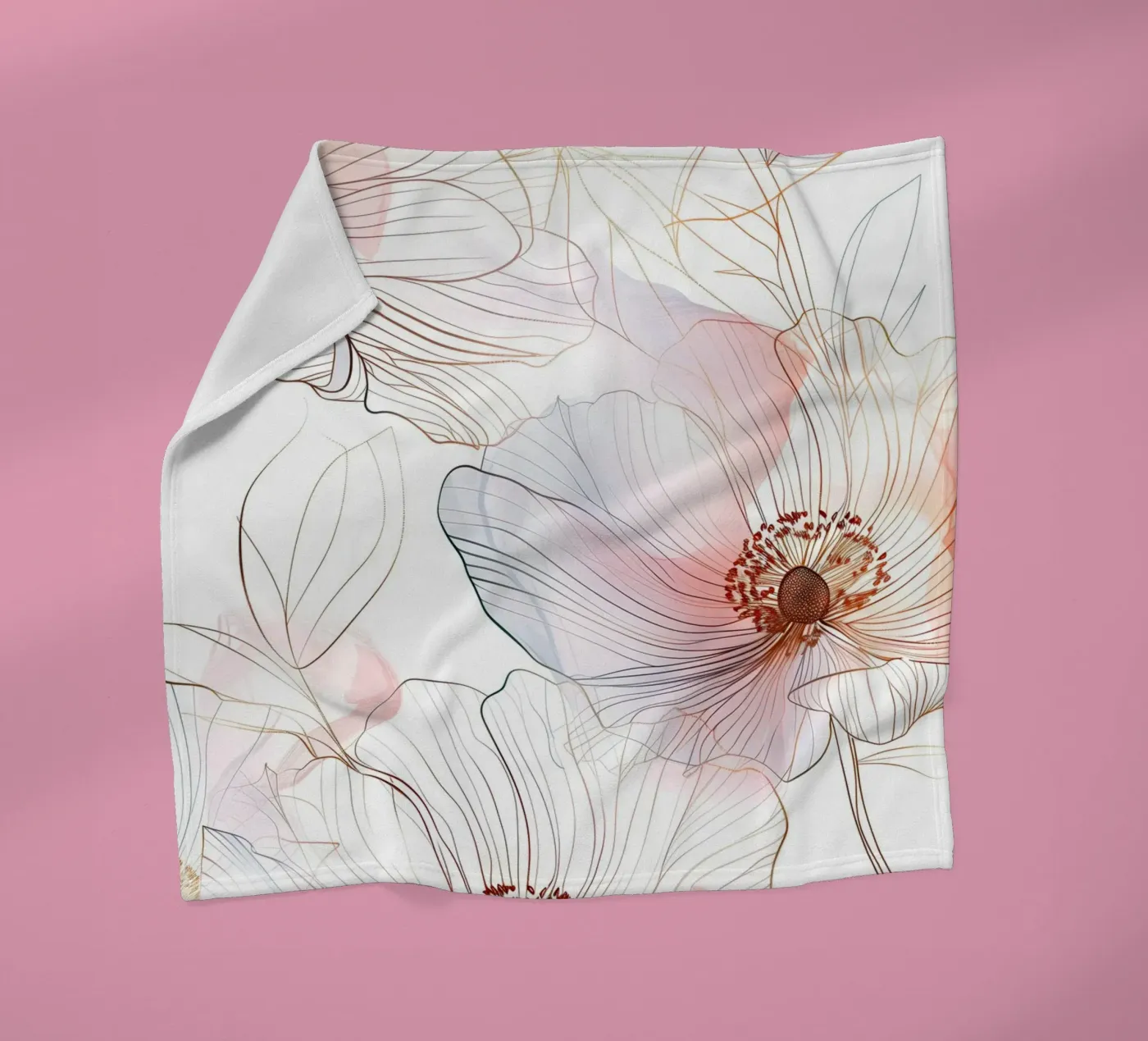 Floral pattern Fleecedecke von Justyna Jaszke JBJart