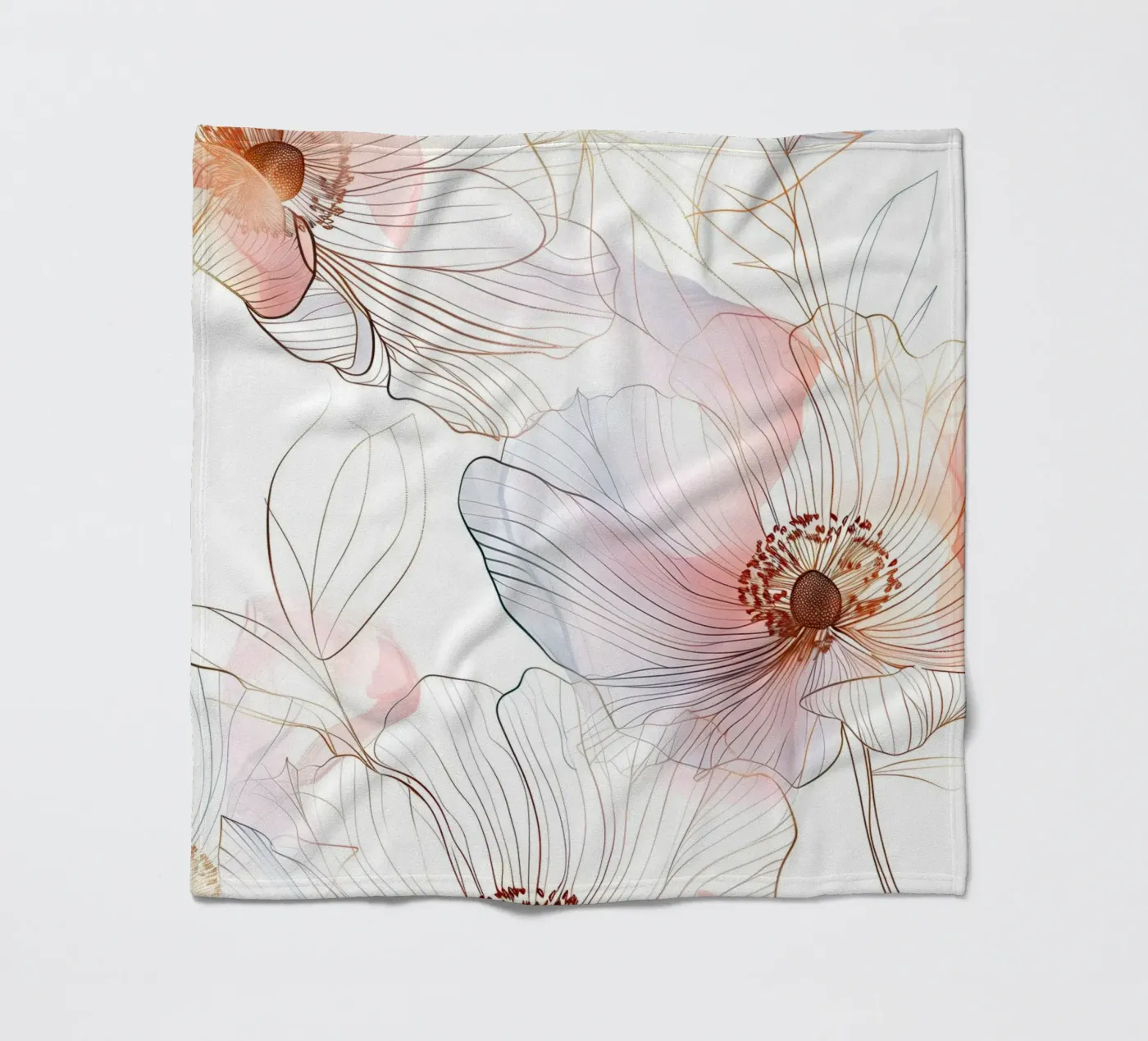 Floral pattern Fleecedecke von Justyna Jaszke JBJart