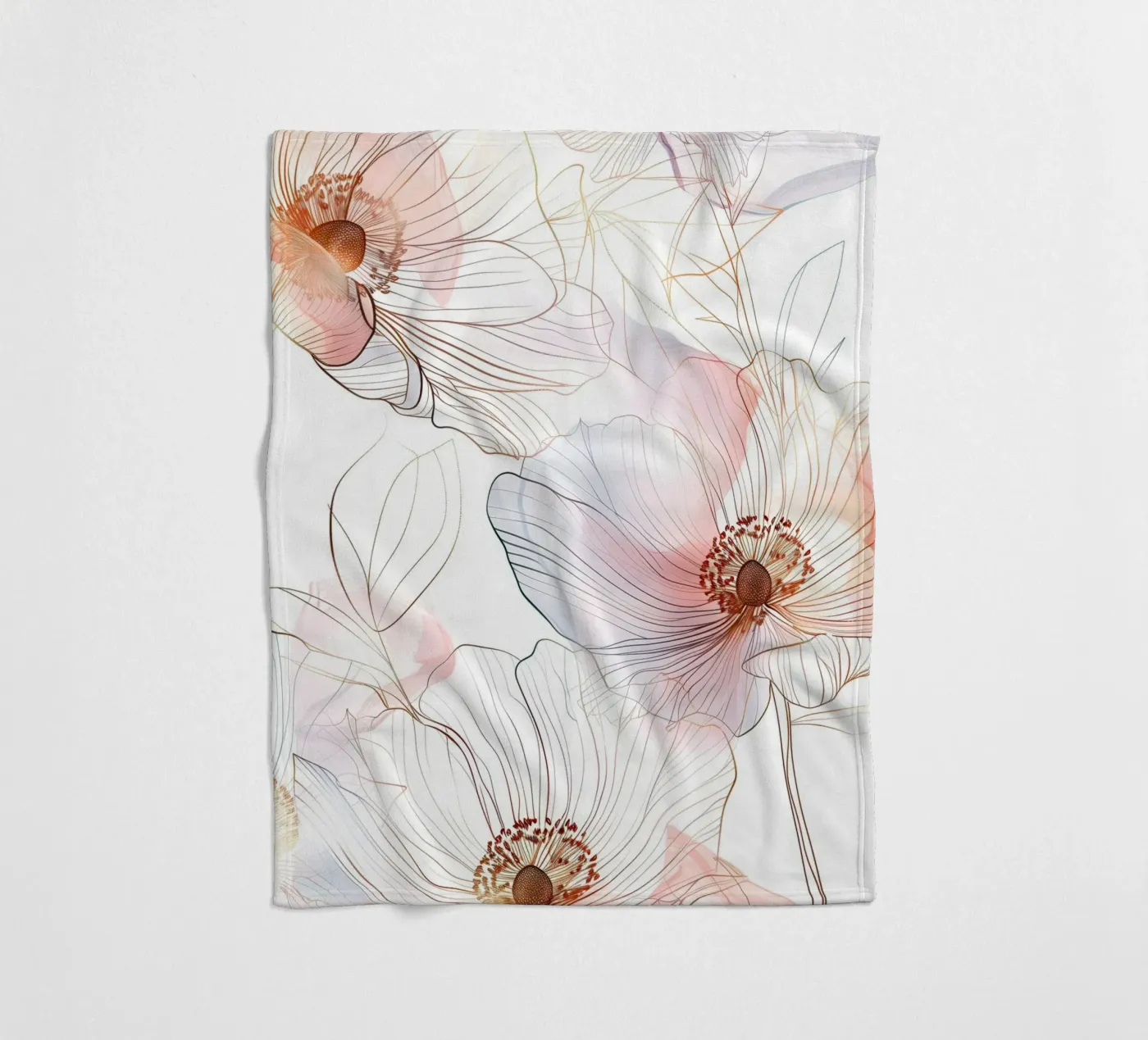 Floral pattern Fleecedecke von Justyna Jaszke JBJart