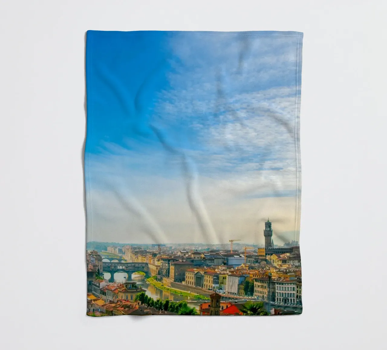 Under the Tuscan Sky: Florence Unveiled coperta in pile da zenitt