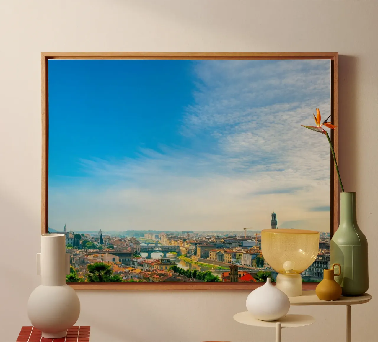Under the Tuscan Sky: Florence Unveiled tela con Cornice a cassetta da zenitt