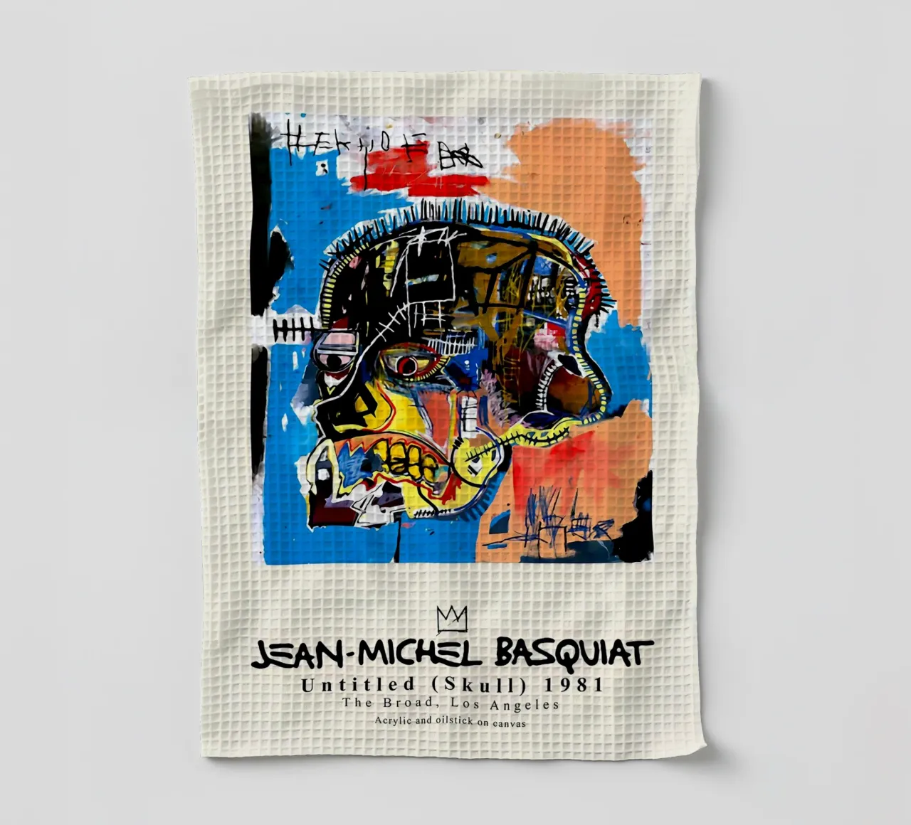 Basquiat "Sans titre (crâne)" Puissance brute néo-expressionniste 1981 torchon de NorwesClub
