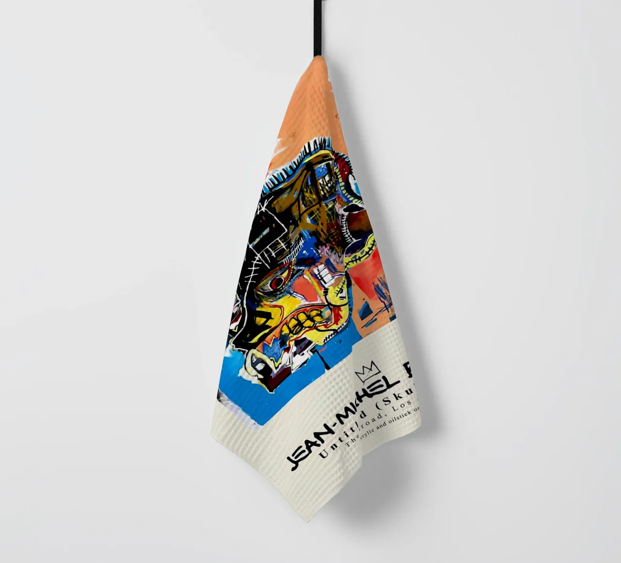 Basquiat "Sans titre (crâne)" Puissance brute néo-expressionniste 1981 torchon de NorwesClub