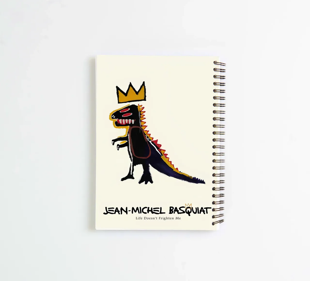 Basquiat "Pez Dispenser" Crowned Dino Pop Art Icon spiral notebook by NorwesClub