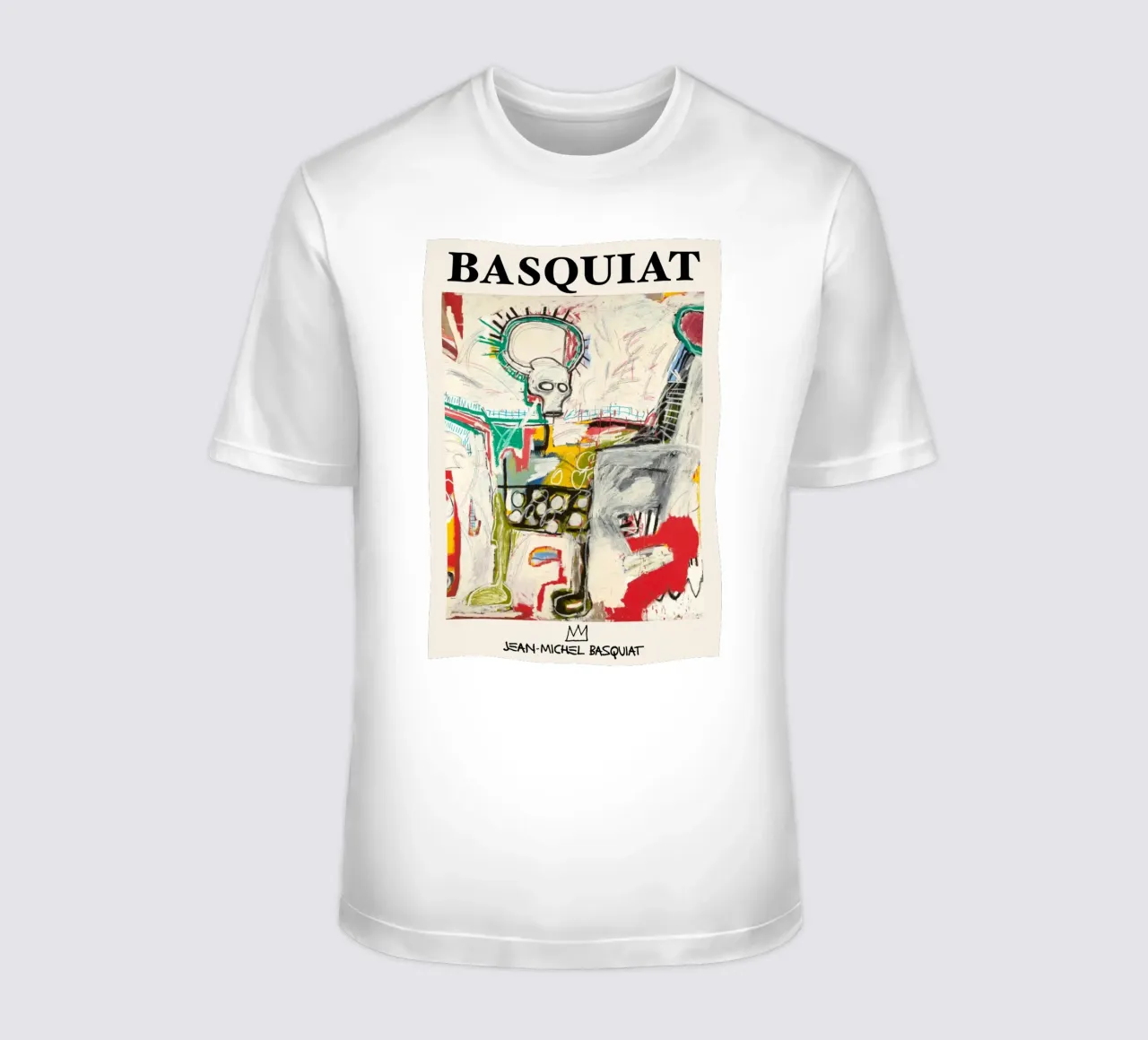 Basquiat "Senza titolo (Cane col teschio)" Potenza cruda neo-espressionista t-shirt da NorwesClub